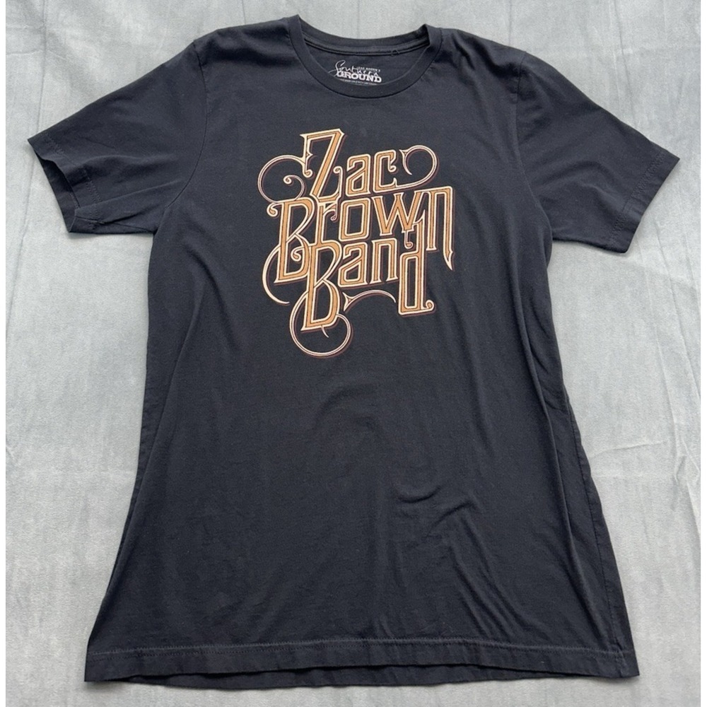 Zac Brown Band 2017 Welcome Home Tour Concert Tshirt Black Womens Large